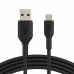 USB Cable to micro USB Belkin CAB005BT1MBK Black 1 m