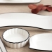 поднос для закусок Quid Gastro Белый Чёрный Керамика 15,5 x 10 cm (12 штук)
