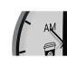 Стенен часовник DKD Home Decor Черен Метал Бял (60 x 4 x 60 cm)