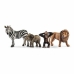 Gyvūnų figūros Schleich 42387 Wild Life: Safari 4 Dalys Plastmasinis