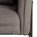 atzveltnes krēsls 76,5 x 70 x 74 cm Sintētiska Auduma Metāls Tumši pelēks