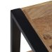 Hall Table with Drawers MANGO 80 x 40 x 75 cm Natural Black Wood Iron