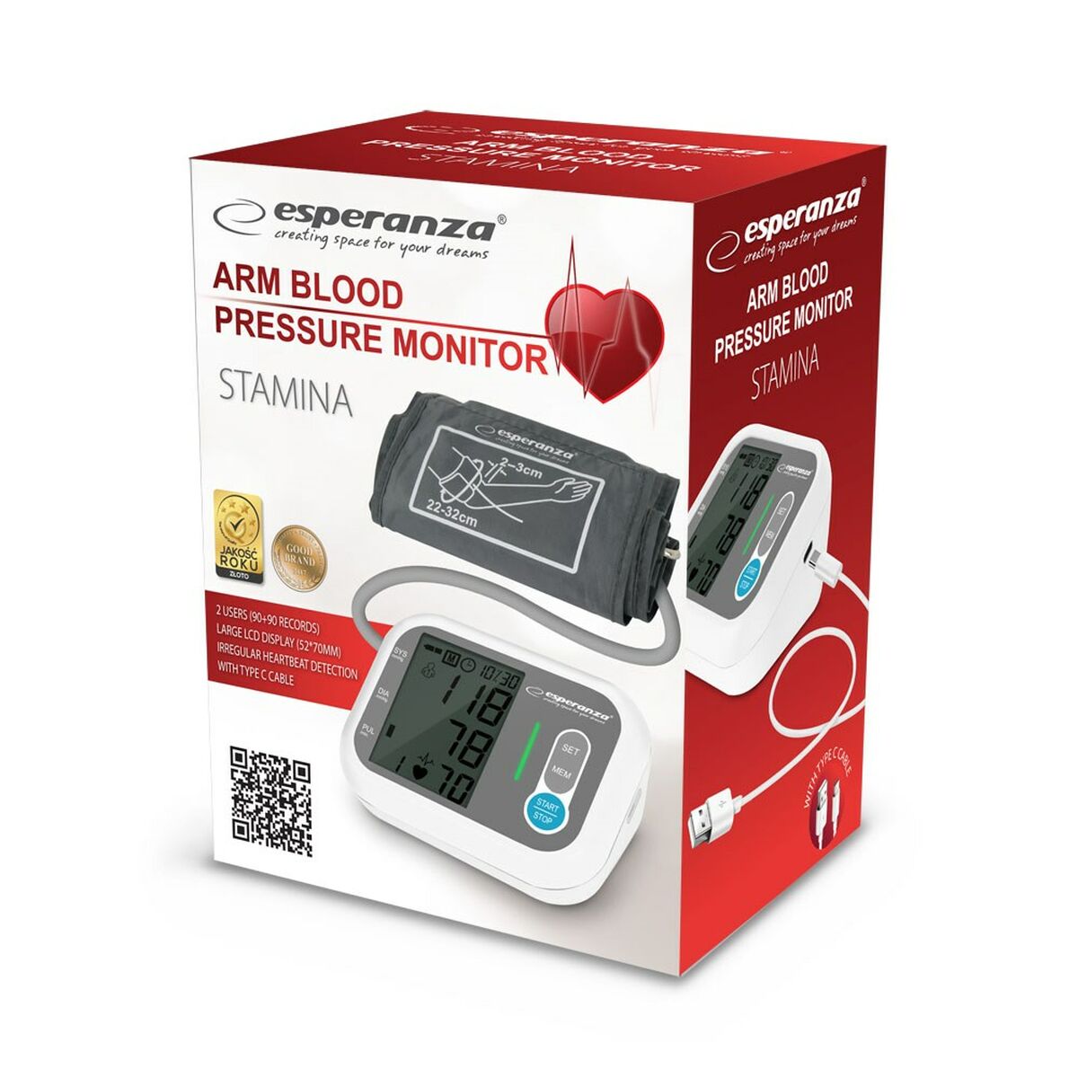 Bloeddrukmeter arm Esperanza ECB005