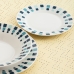 Dessert dish Quid Simetric Blue Ceramic 19 cm (12 Units)