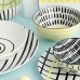 Desszert tányér Bidasoa Zigzag Többszínű Kerámia 19 cm (12 egység)