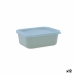 Прямоугольная коробочка для завтрака с крышкой Quid Inspira 380 ml Зеленый Пластик (12 штук)