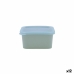 Čtvercový svačinový box s víkem Quid Inspira 430 ml Modrý Plastické (12 kusů)
