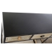 Řídicí panel; konzola Home ESPRIT Kaštanová Černý Dřevo Kov 120 x 38 x 80 cm