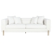 Sofa DKD Home Decor Hvid Metal 205 x 85 x 73 cm