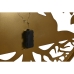 Veggpryd Home ESPRIT Svart Gyllen Buddha Orientalsk 100 x 1 x 100 cm (2 enheter)