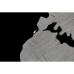 Decoração de Parede Home ESPRIT Branco Preto Mapa do Mundo Loft 100 x 1 x 100 cm (2 Unidades)