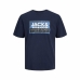 Kortærmet T-shirt til Mænd Jack & Jones logan Blå Mænd