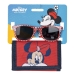 Lunettes de soleil et portefeuille Minnie Mouse 2 Pièces Rouge