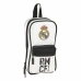 Plumier Mochila Real Madrid C.F. Blanco Negro 12 x 23 x 5 cm