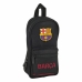 Backpack Pencil Case F.C. Barcelona Black 12 x 23 x 5 cm (33 Pieces)