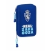 Σακίδιο Πλάτης για τα Μολύβια Real Zaragoza Μπλε 12.5 x 19.5 x 4 cm (28 Τεμάχια)