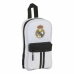 Ceruzatartüs hátizsák Real Madrid C.F. M747 Fehér Fekete 12 x 23 x 5 cm (33 Darabok)