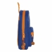 Plumier sac à dos Valencia Basket M847 Bleu Orange 12 x 23 x 5 cm