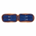 Plumier sac à dos Valencia Basket M847 Bleu Orange 12 x 23 x 5 cm