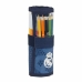 Pencil Case Real Madrid C.F. Leyenda Blue (27 Pieces)