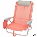 Chaise Pliante avec Repose-Tête Aktive Flamingo Corail 51 x 76 x 45 cm (2 Unités)