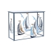 Consolă Home ESPRIT Albastru Metal Oglindă 108 x 36 x 80 cm