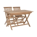 Spisebordsæt med 4 stole Home ESPRIT 120 x 70 x 75 cm
