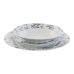 Dinnerware Set Home ESPRIT Blue Porcelain Floral 18 Pieces 27 x 27 x 2 cm