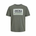 Børne Kortærmet T-shirt Jack & Jones logan Agave Mørk grøn