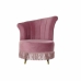Krzesło DKD Home Decor Różowy Metal Gąbka Drewno MDF 77 x 63 x 85 cm