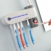 UV sterilizátor zubnej kefky so stojanom a dávkovačom zubnej pasty Smiluv InnovaGoods