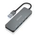 USB rozbočovač Aisens A106-0696 Sivá
