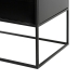 Shelves BRICK 55 x 30 x 132 cm Crystal Black Metal