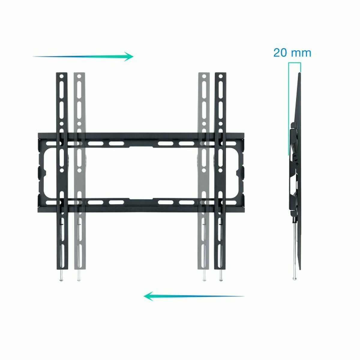Support mural TooQ 32"-70" Noir