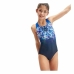 Zwempak voor Meisjes Speedo Digital Placement Blauw