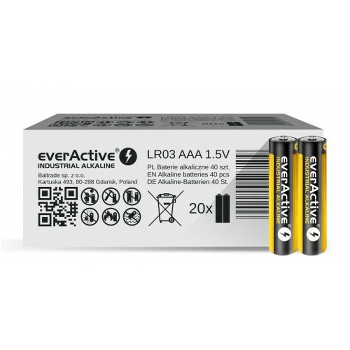 Pilhas EverActive LR03 1,5 V AAA