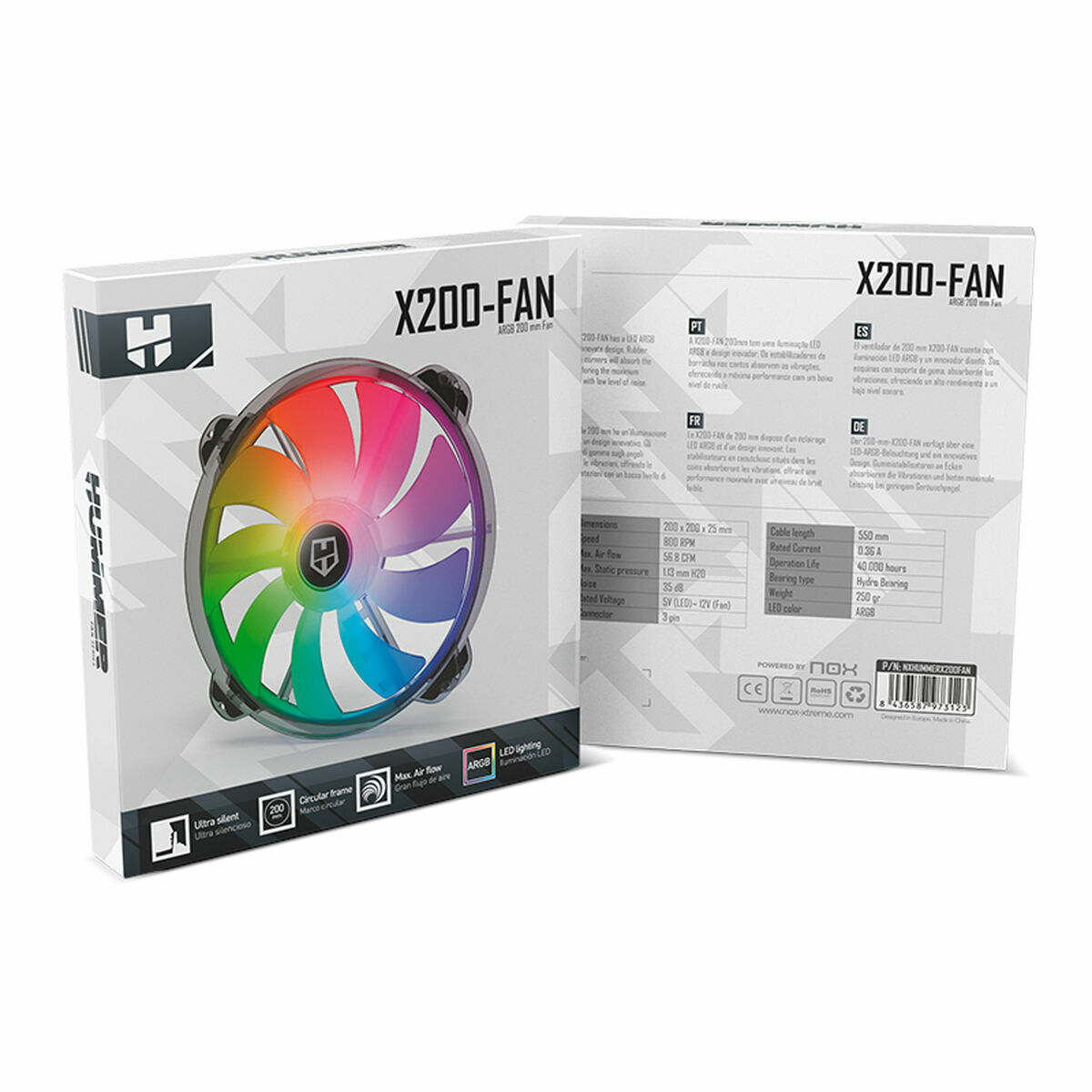 Boxventilator Nox-Xtreme X200-FAN