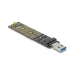 Adapter voor Harde Schijf DELOCK 64069 Groen USB USB 3.1 PCIe M.2