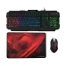 Игровые клавиатура и мышь Mars Gaming MCP118 Чёрный Испанская Qwerty