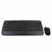 Tastatur mit Maus V7 CKU300FR Schwarz Französisch AZERTY