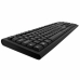 Tastatur mit Maus V7 CKW200UK Schwarz Englisch QWERTY