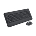 Keyboard and Wireless Mouse Logitech 920-011001 Black Azerty French