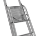 Escalera plegable de 3 peldaños Krause 126214 Plateado Aluminio