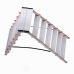 7-step folding ladder Krause 120434 Silver Aluminium Steel