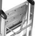 Escalera plegable de 4 peldaños Krause 126320 Negro Plateado Aluminio