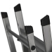 4-step folding ladder Krause 126320 Black Silver Aluminium