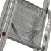 Escalera plegable de 5 peldaños Krause 729 Plateado Acero Inoxidable Aluminio