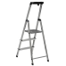 3-step folding ladder Krause 126313 Silver Aluminium