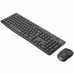 Клавиатура и беспроводная мышь Logitech MK295 французский Чёрный Серый AZERTY