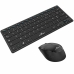 Tastatură și Mouse Bluestork Sans fil Ultra compact Negru